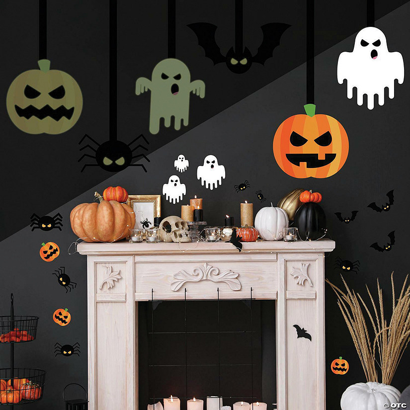Roommates Halloween Glow In The Dark Peel And Stick Giant Wall Decals Image