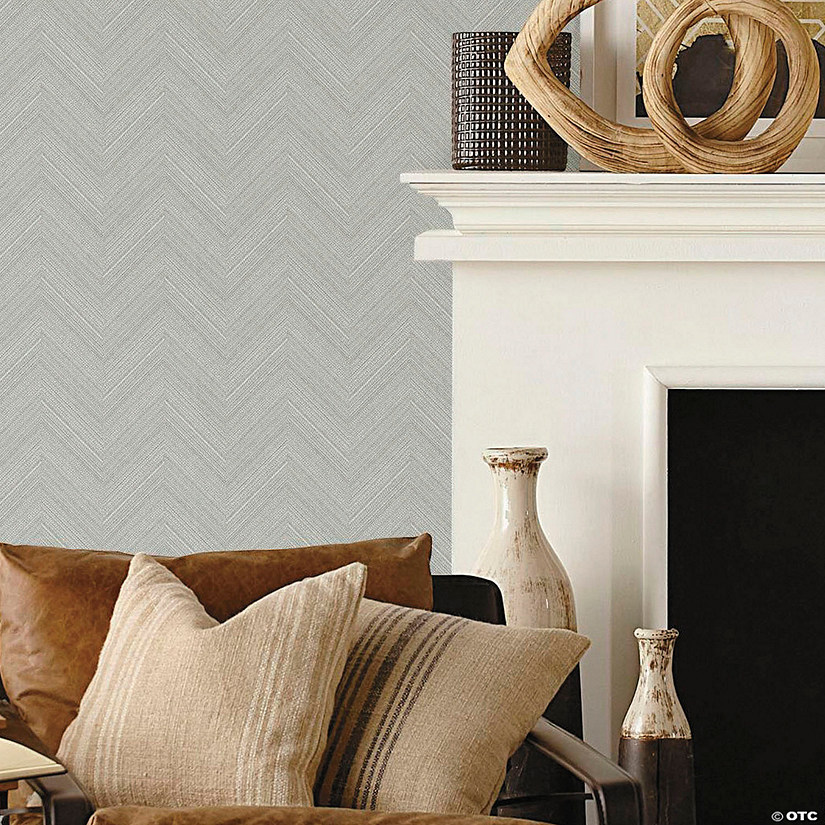 Roommates Herringbone Weave Peel & Stick Wallpaper Image