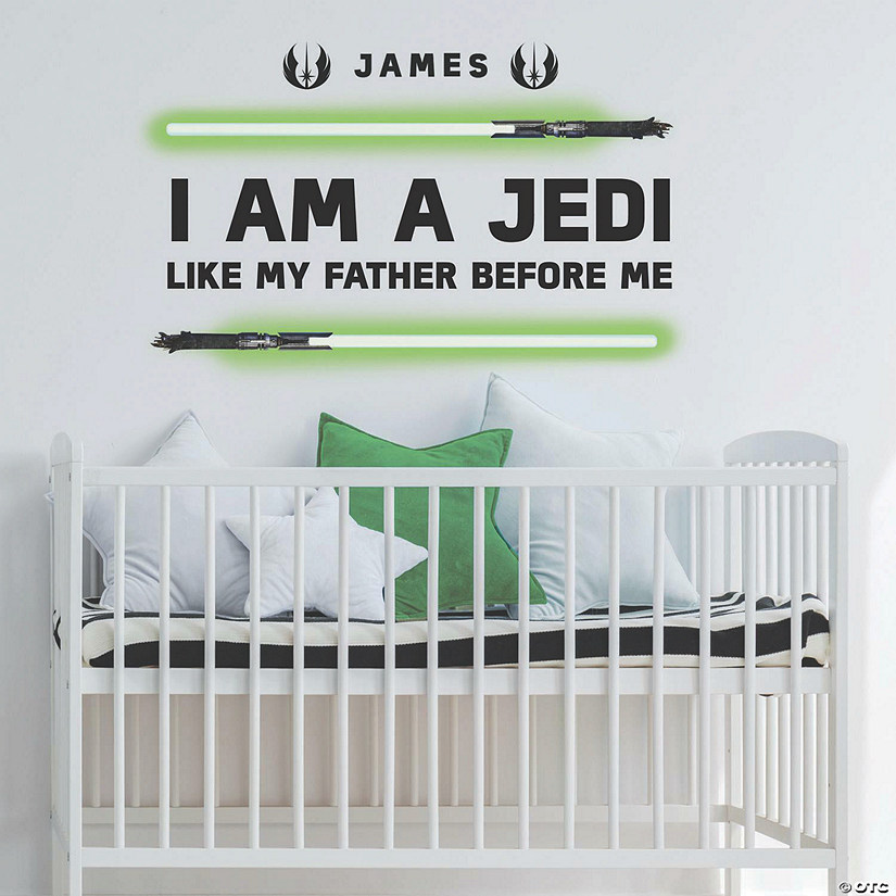 Roommates I Am A Jedi Headboard Glow In The Dark Peel And Stick Giant Wall Decals Image