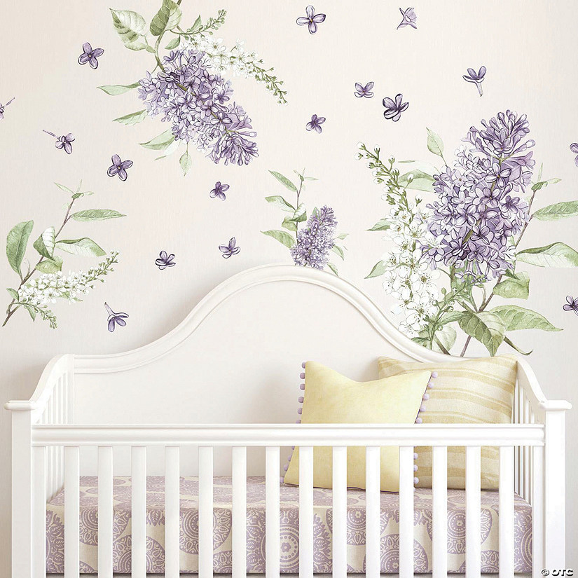 Roommates Lilac Peel And Stick Giant Wall Decals Image