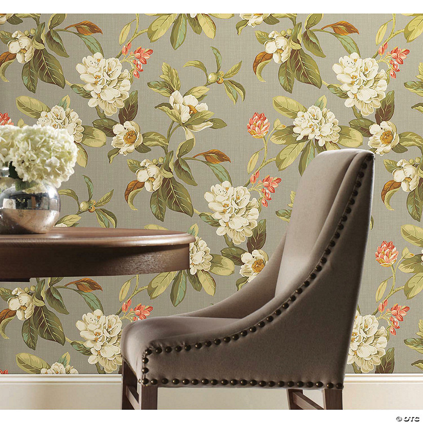 Roommates Live Artfully Peel & Stick Wallpaper - Taupe Image