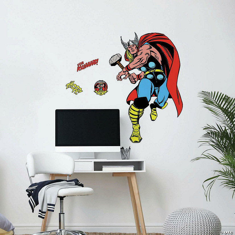 RoomMates Marvel Classic Thor Comic Peel And Stick Giant Wall Decal ...