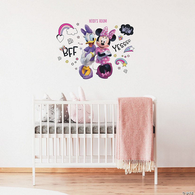 RoomMates Minnie Mouse Peel And Stick Giant Wall Decals With Alphabet Image