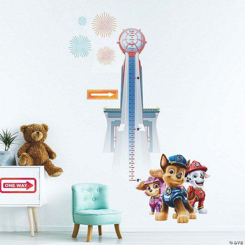RoomMates Paw Patrol Growth Chart Peel And Stick Wall Decals Image