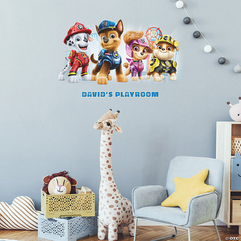 RoomMates Paw Patrol Peel And Stick Giant Wall Decals With Alphabet Image