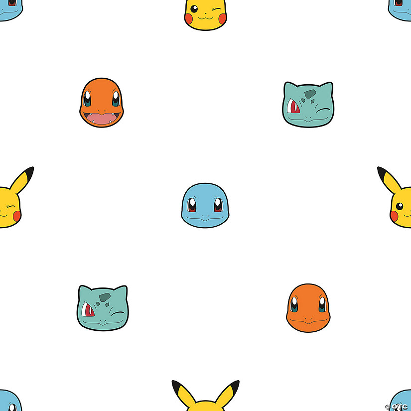 RoomMates Pok&#233;mon Character Faces Peel and Stick Wallpaper Image