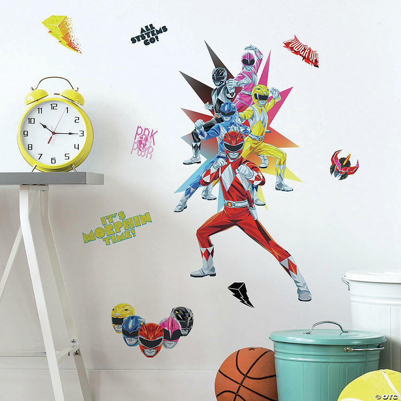 Roommates Power Rangers Peel And Stick Giant Wall Decal Image