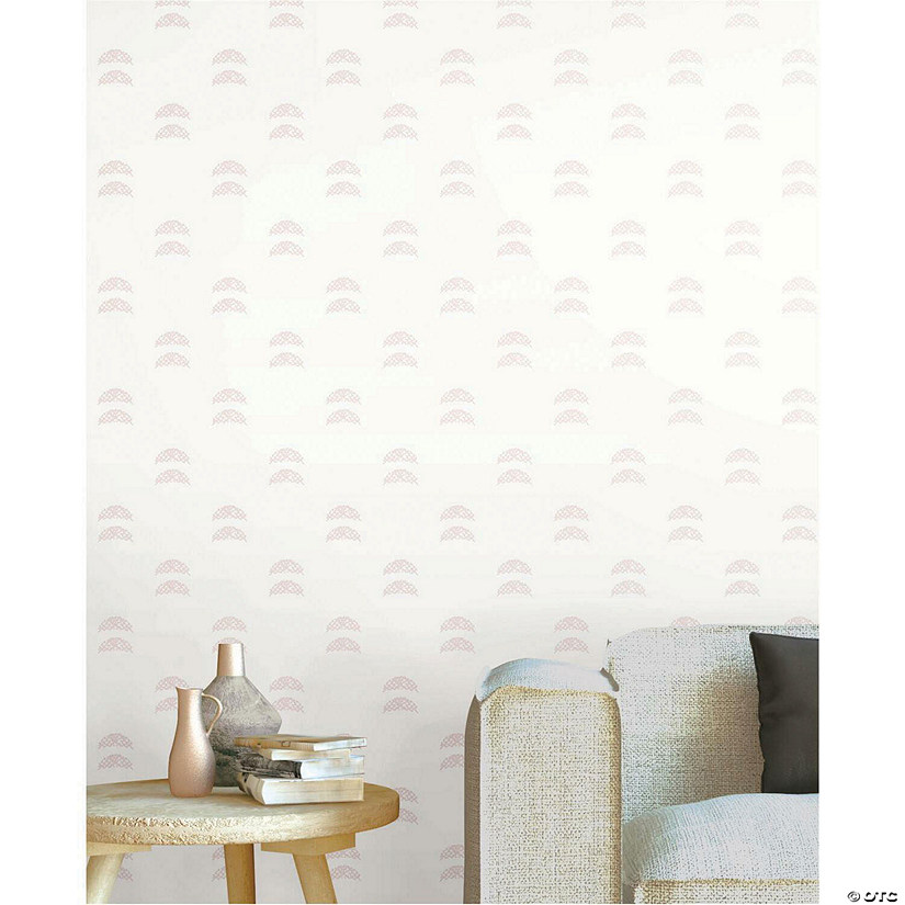RoomMates Rose Lindo Half Moon Peel & Stick Wallpaper Pink Image