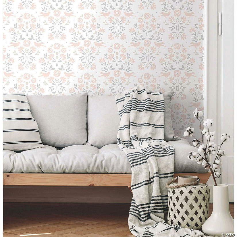 RoomMates Rose Lindo Woodland Peel & Stick Wallpaper Blue Image