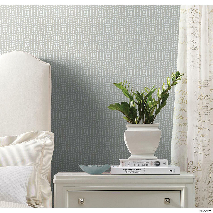 Roommates Strands Peel & Stick Wallpaper- Taupe Image