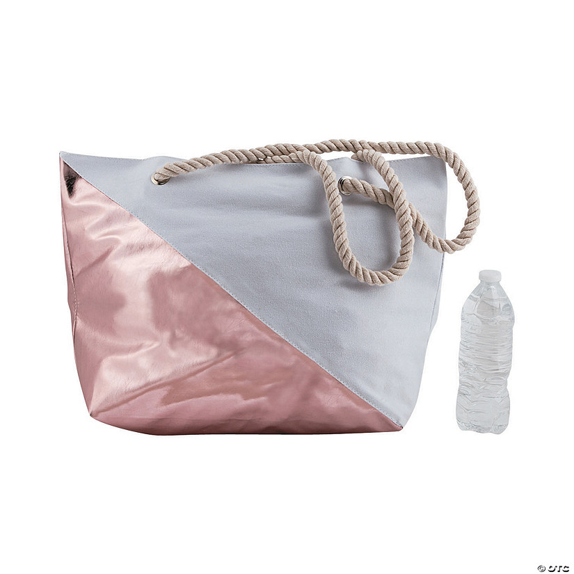 rose gold large tote bag