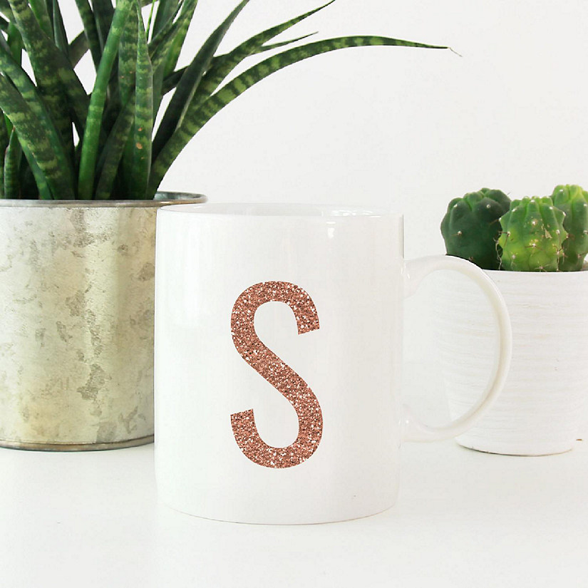 Rose Gold Faux Glitter S Ceramic Mug Image