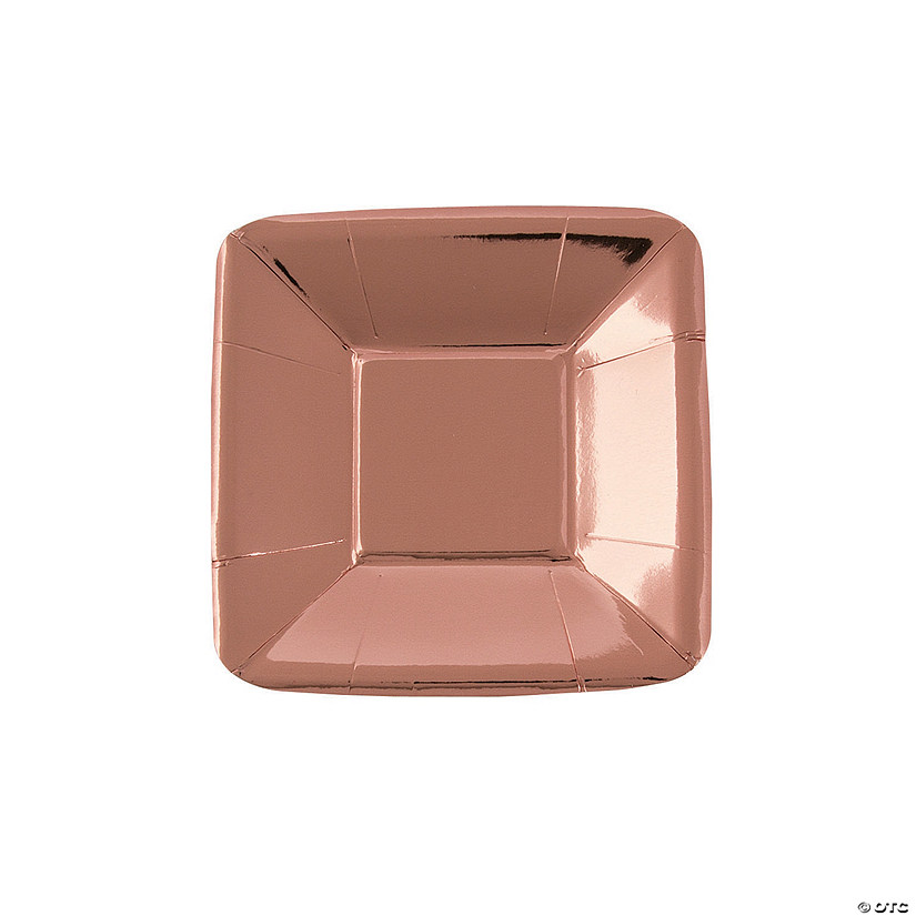Rose Gold Foil Appetizer Paper Plates Oriental Trading