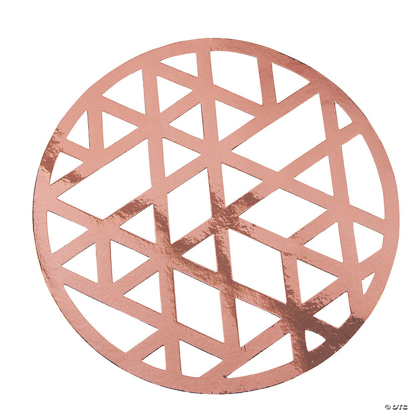Rose Gold Laser-Cut Charger Placemats - 24 Pc. Image