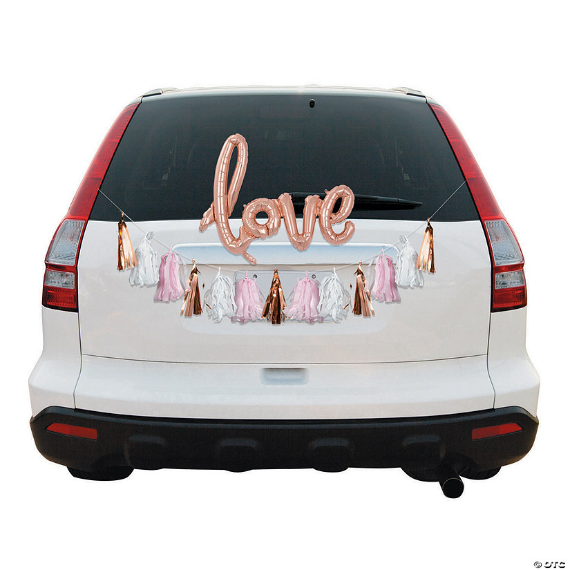 Rose Gold Love Wedding Car Parade Decorating Kit Oriental Trading