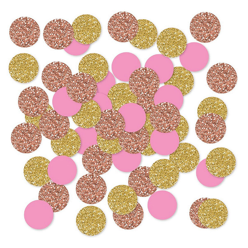 Rose Gold Pink Gold Confetti 180-Pack Image
