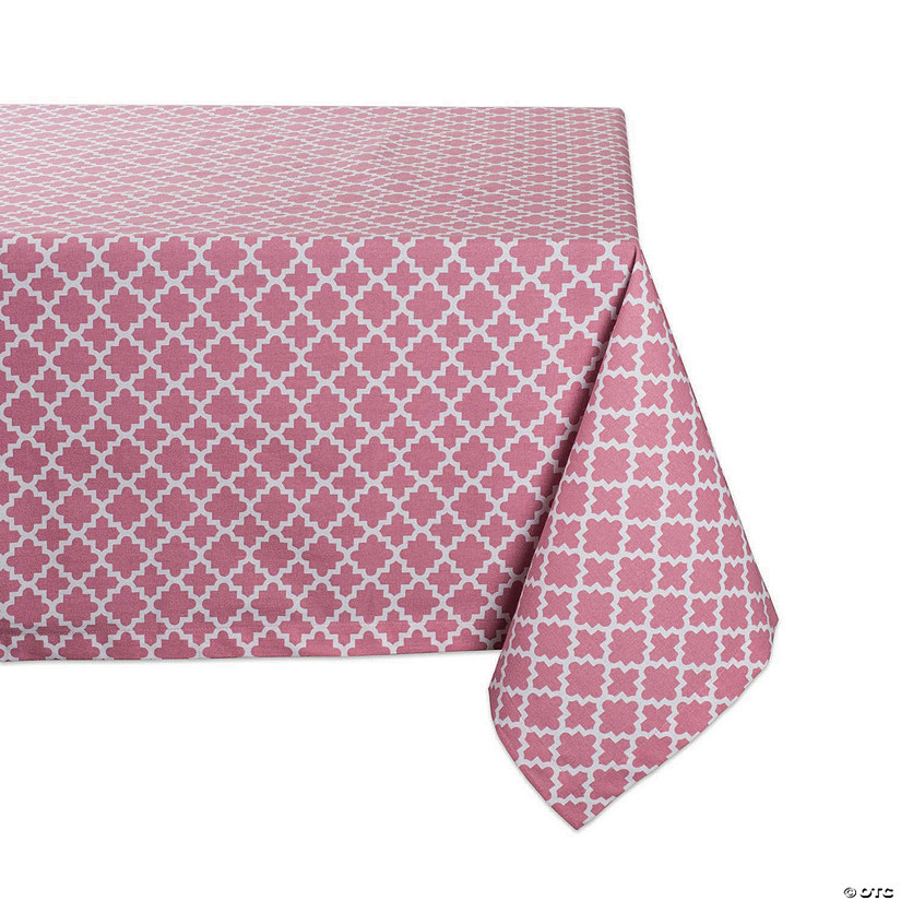 Rose Lattice Tablecloth 60X84 Image