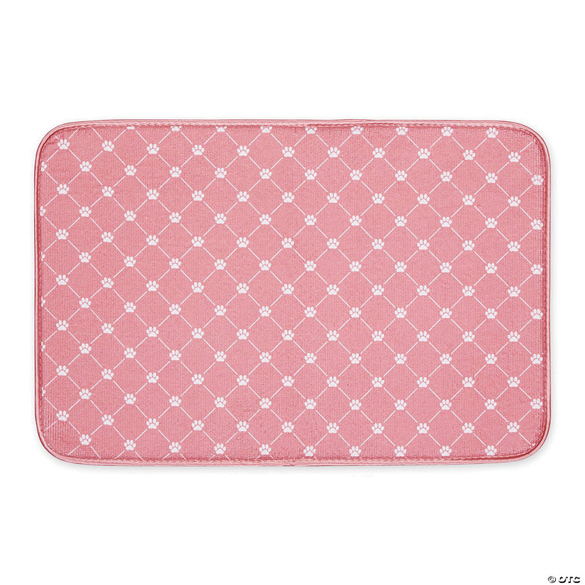 Rose Printed Trellis Paw Pet Mat Image