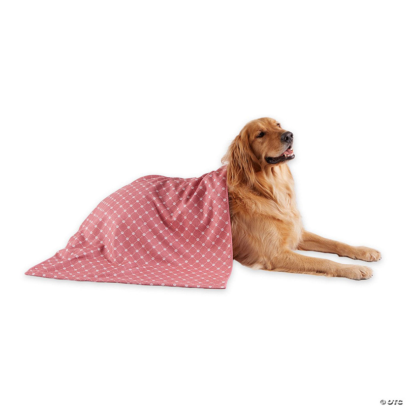 Rose Printed Trellis Paw Pet Towel Image