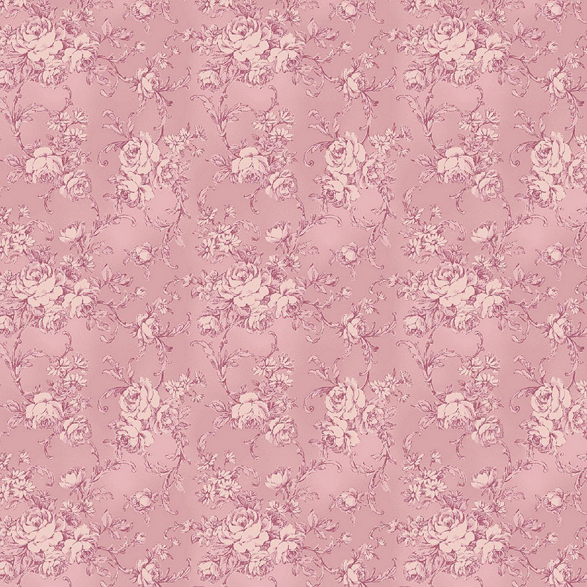 Roses for You Ruru Light Pink Tonal Rose 2420 15B by Quilt Gate Sold by the Yard Image