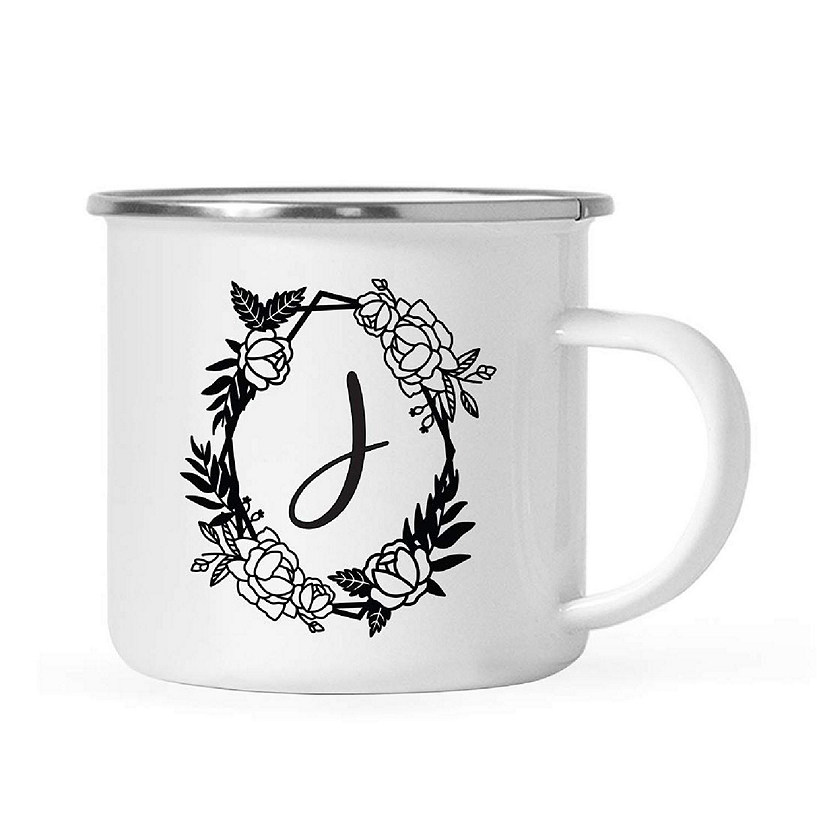 Roses Monogram J 11oz Campfire Mug Image