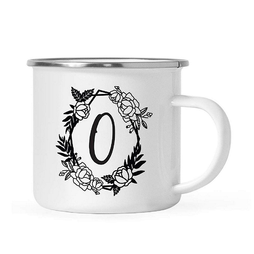 Roses Monogram O 11oz Campfire Mug Image