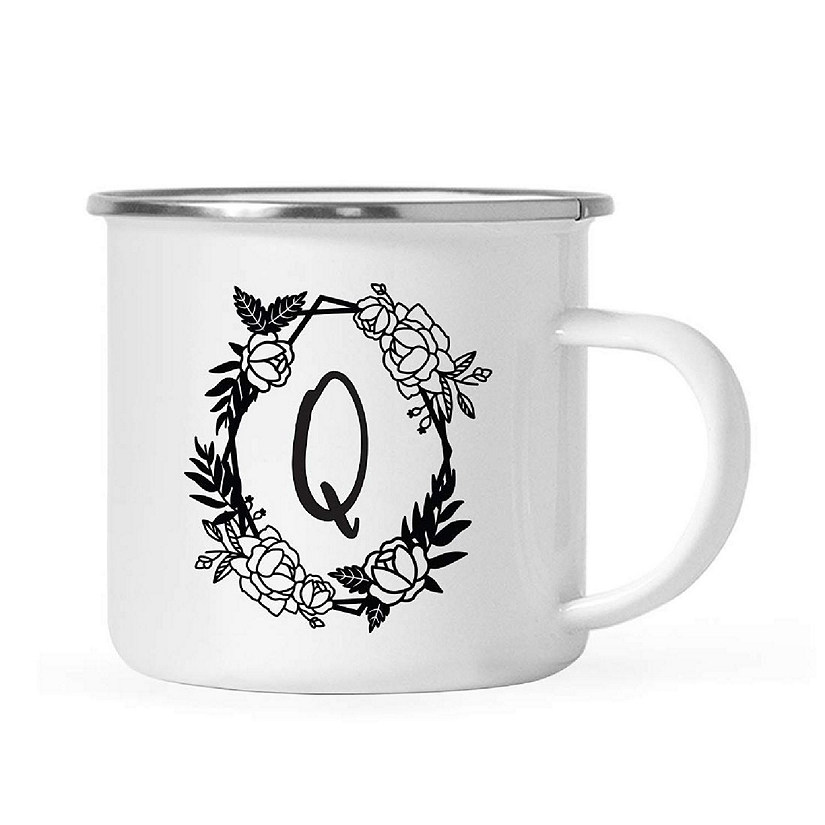 Roses Monogram Q 11oz Campfire Mug Image
