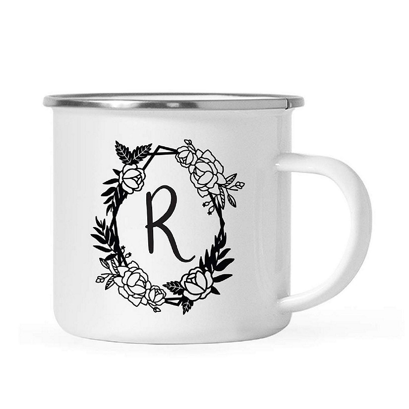 Roses Monogram R 11oz Campfire Mug Image