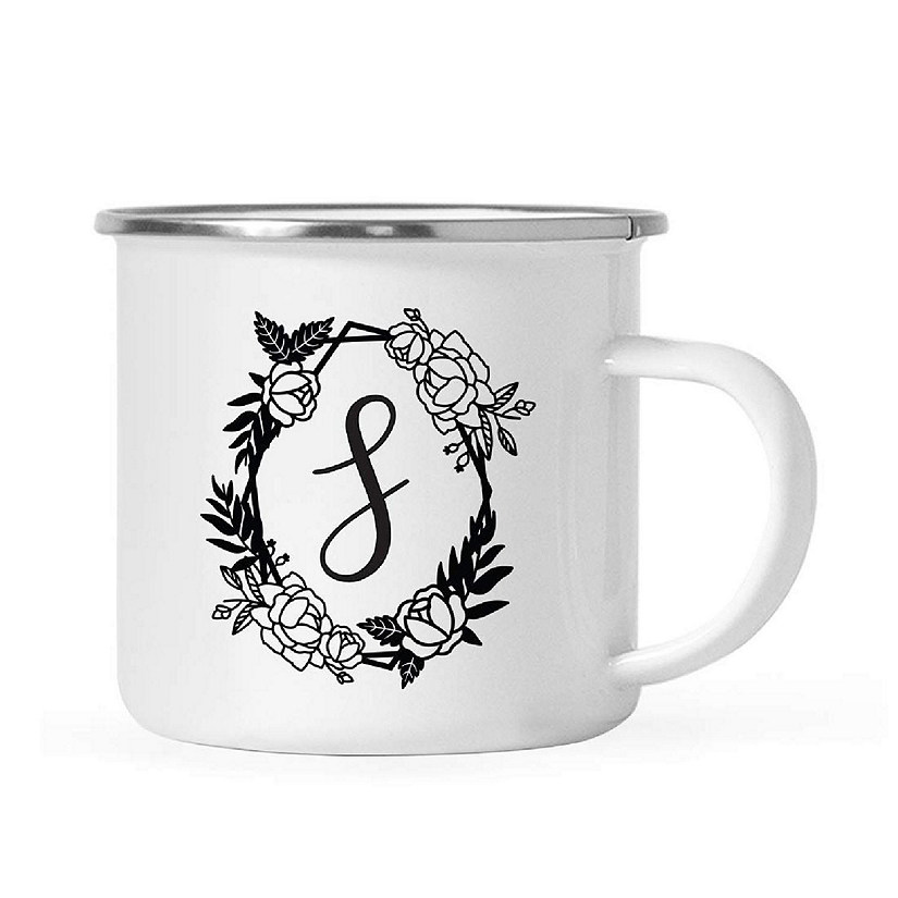 Roses Monogram S 11oz Campfire Mug Image