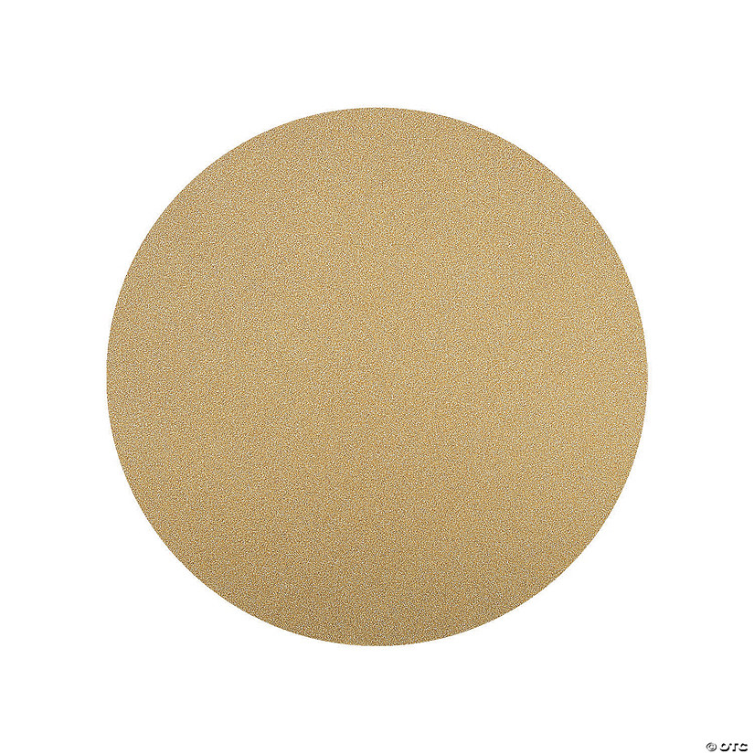 Round Gold Glitter Cake Boards - 3 Pc. Image