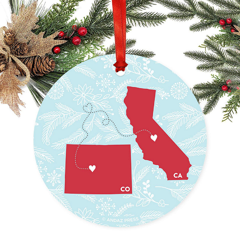 Round Keepsake Ornament, CA &amp; CO Image