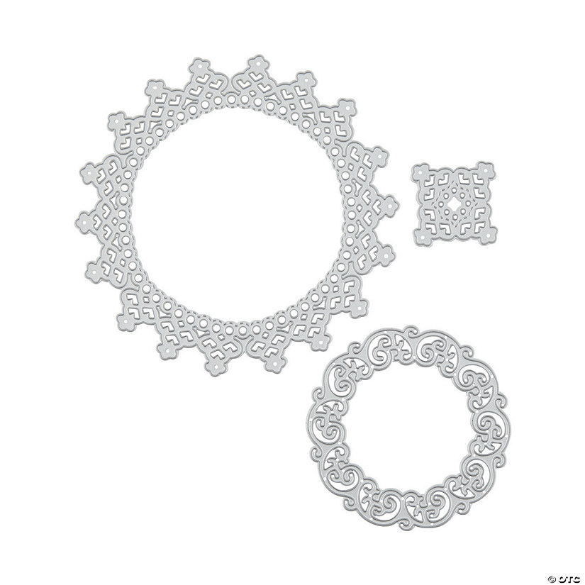 Round Lace Cutting Dies - 3 Pc. Image