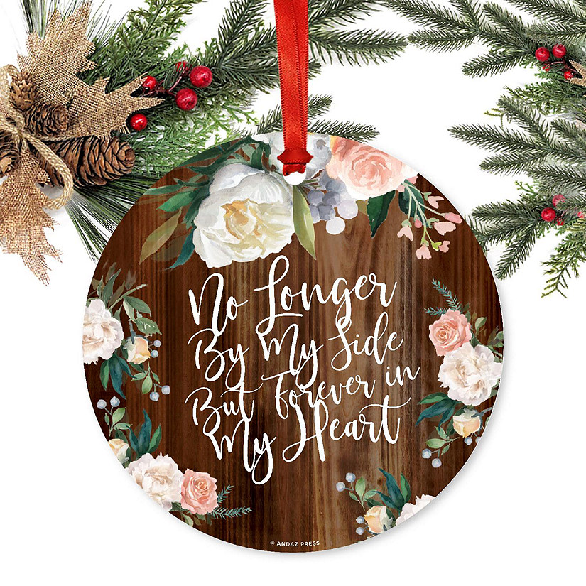 Round Metal Forever Heart Ornament Image