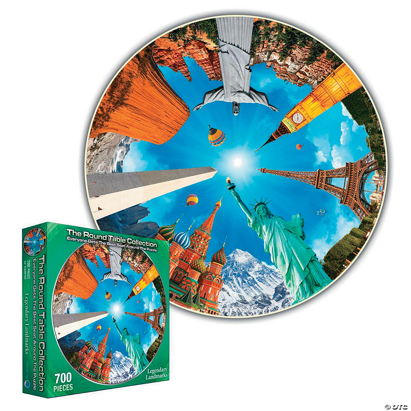 Round the Table Puzzles Legendary Landmarks Discontinued