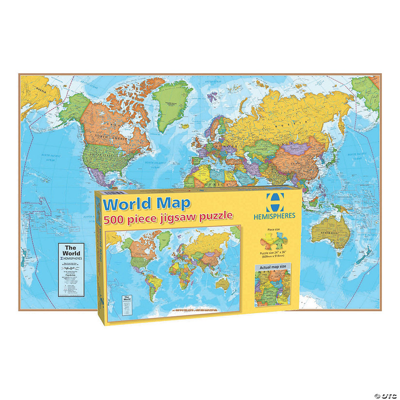 Round World Products World Map Jigsaw Puzzle Image