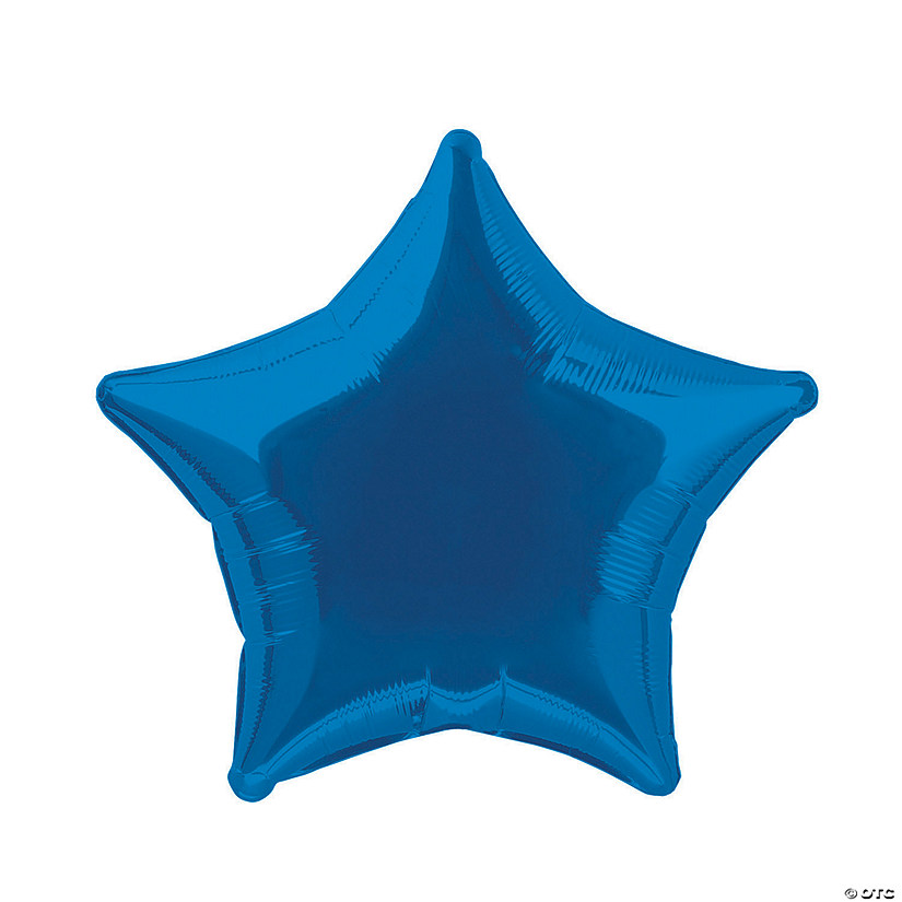 Royal Blue Star 18" Mylar Balloon Image