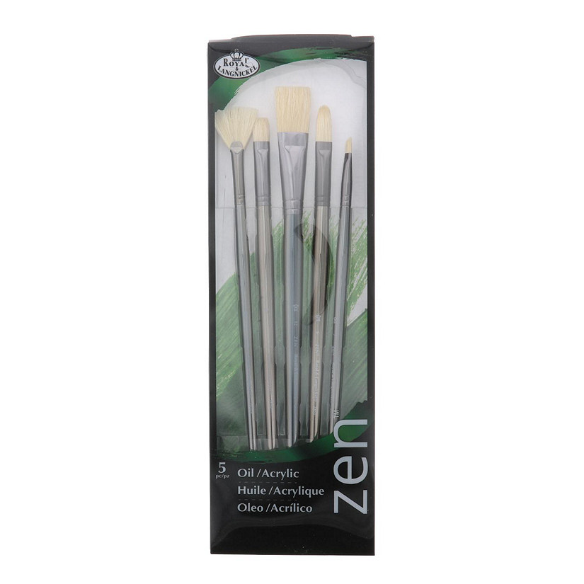 Royal Brush Zen Brush Set, Series 63, Long Handle, 5-Brushes Image