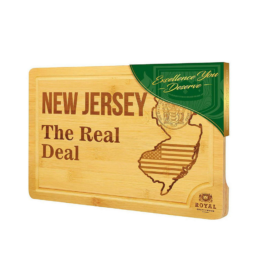 Royal Craft Wood Cutting Board, New Jersey Image