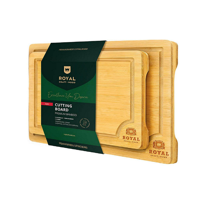Royal Craft Wood Cutting Board Set Of 2 Oriental Trading