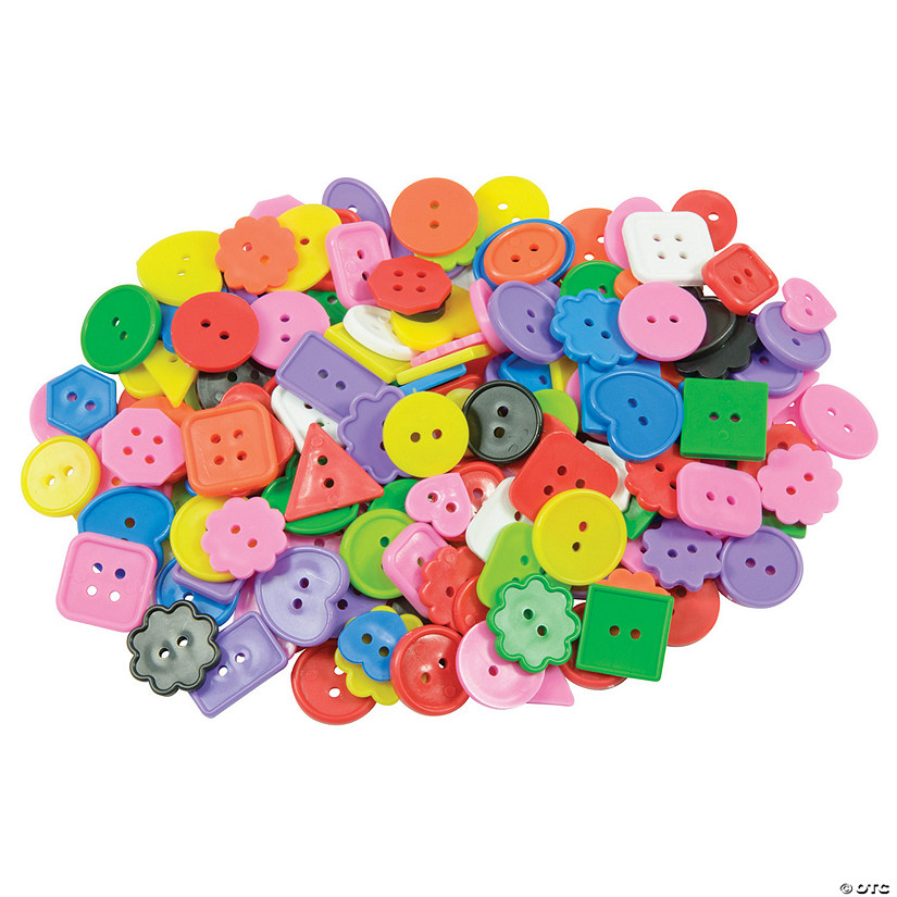 Roylco Bright Buttons, 1 lb. Per Pack, 2 Packs Image