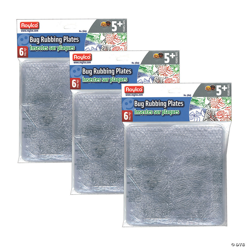Roylco&amp;#174; Bug Rubbing Plates, 18 count Image