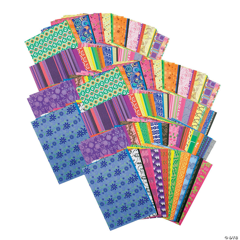 Roylco Decorative Hues Paper, 5.5" x 8.5", 192 Sheets Per Pack, 2 Packs Image