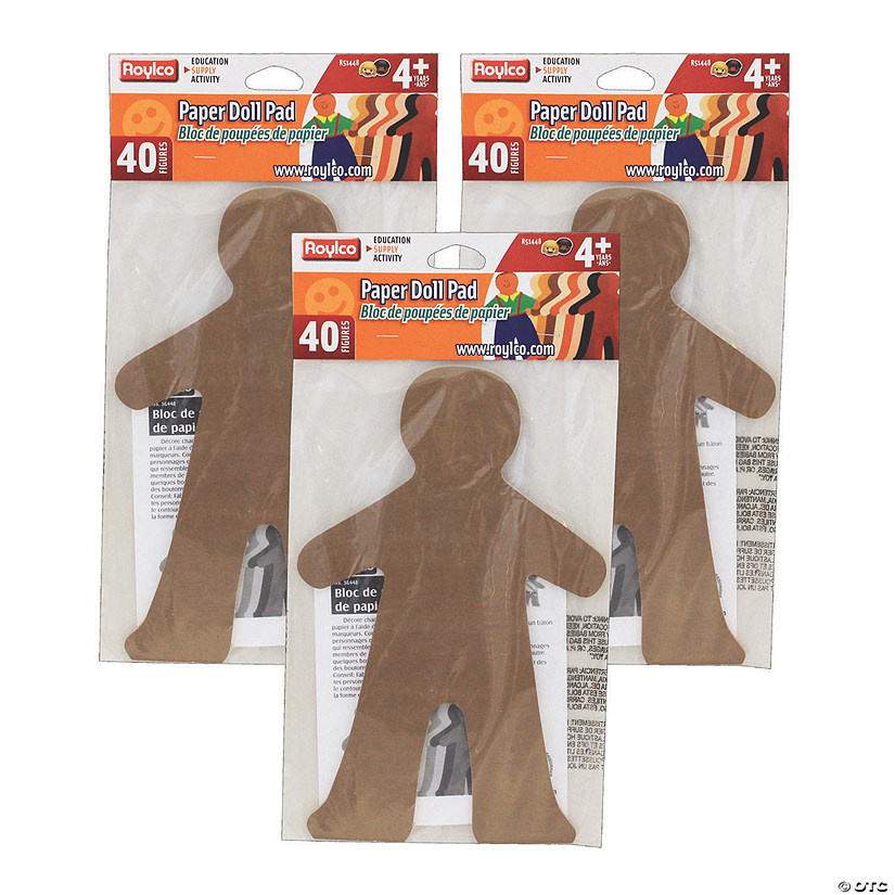 Roylco&#174; Paper Doll Pads, 40 Sheets Per Pad, 3 Pads Image