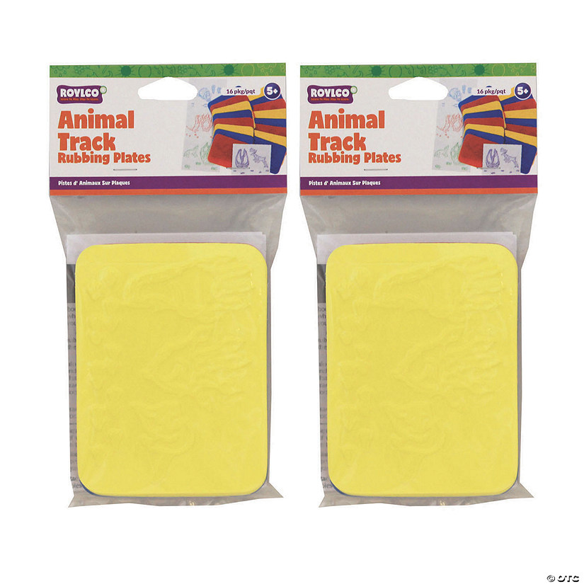 Roylco® Rubbing Plates Terrific Track, 32 count Oriental Trading
