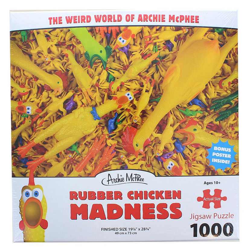 Rubber Chicken Madness 1000 Piece Jigsaw Puzzle Image