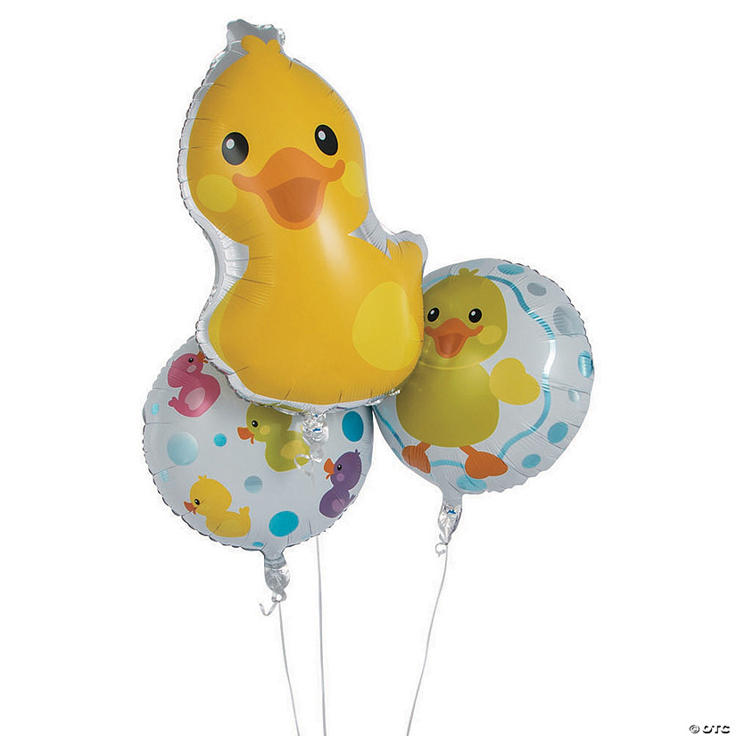 Rubber Ducky 18" - 25 1/4" Mylar Balloons - 3 Pc. Image