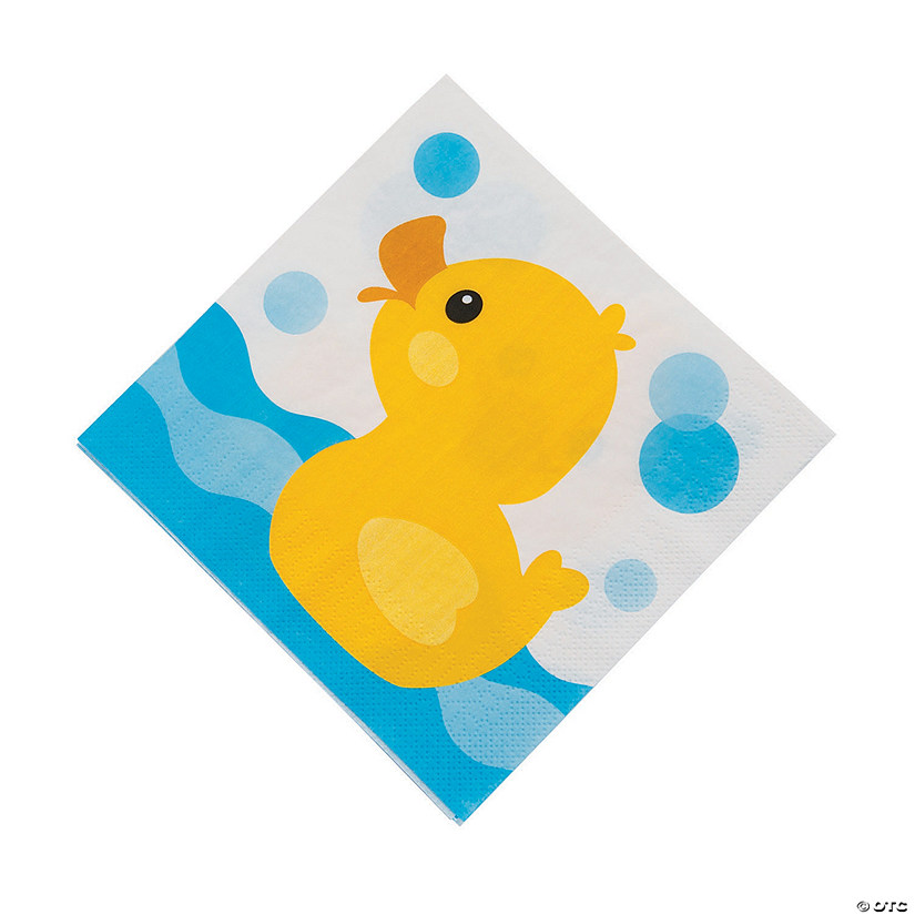 Rubber Ducky Swimming Luncheon Napkins - 16 Pc. Image