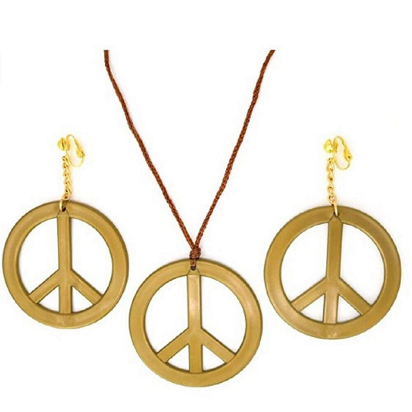 Rubie's Peace Pendant/Earring Set Costume Accessory Image