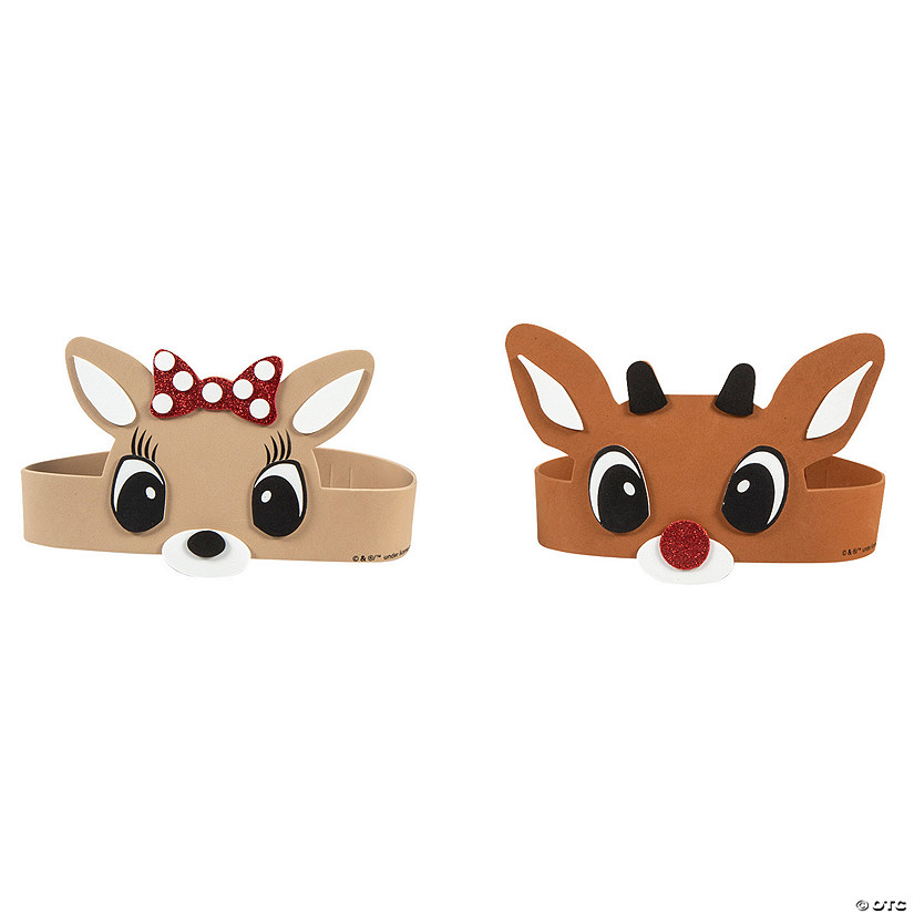 Rudolph the Red-Nosed Reindeer<sup>&#174;</sup> & Clarice Crown Craft Kit - Makes 12 Image