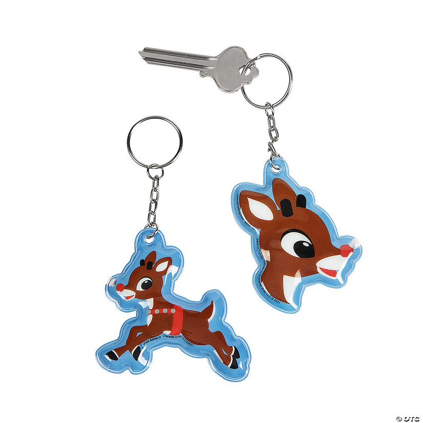 Rudolph the Red-Nosed Reindeer<sup>&#174;</sup> Light-Up Keychains - 12 Pc. Image